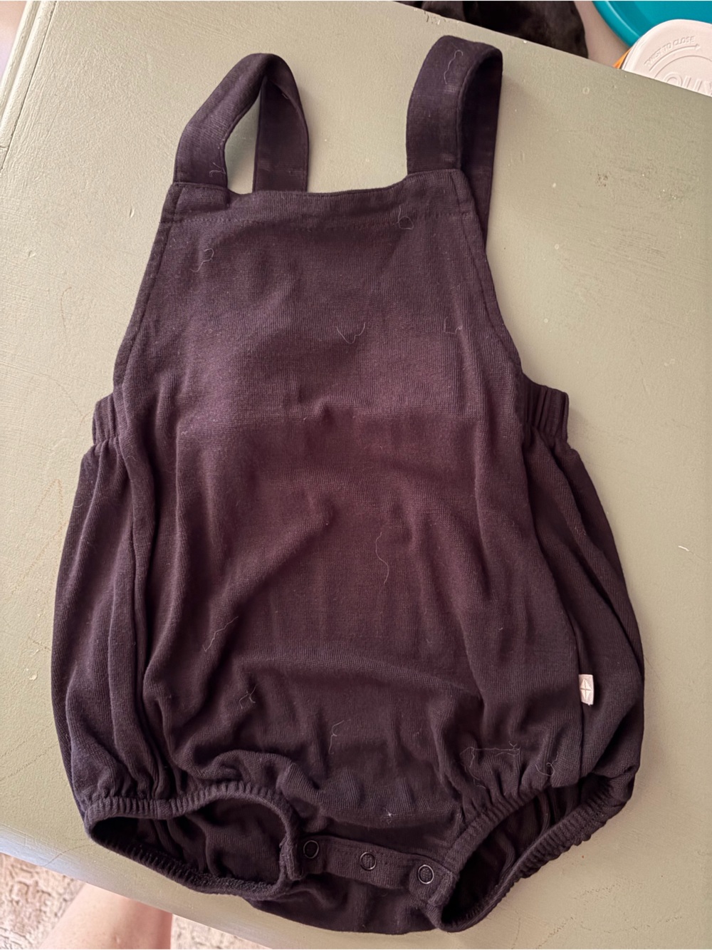 Kyte BABY Black Bubble Overalls